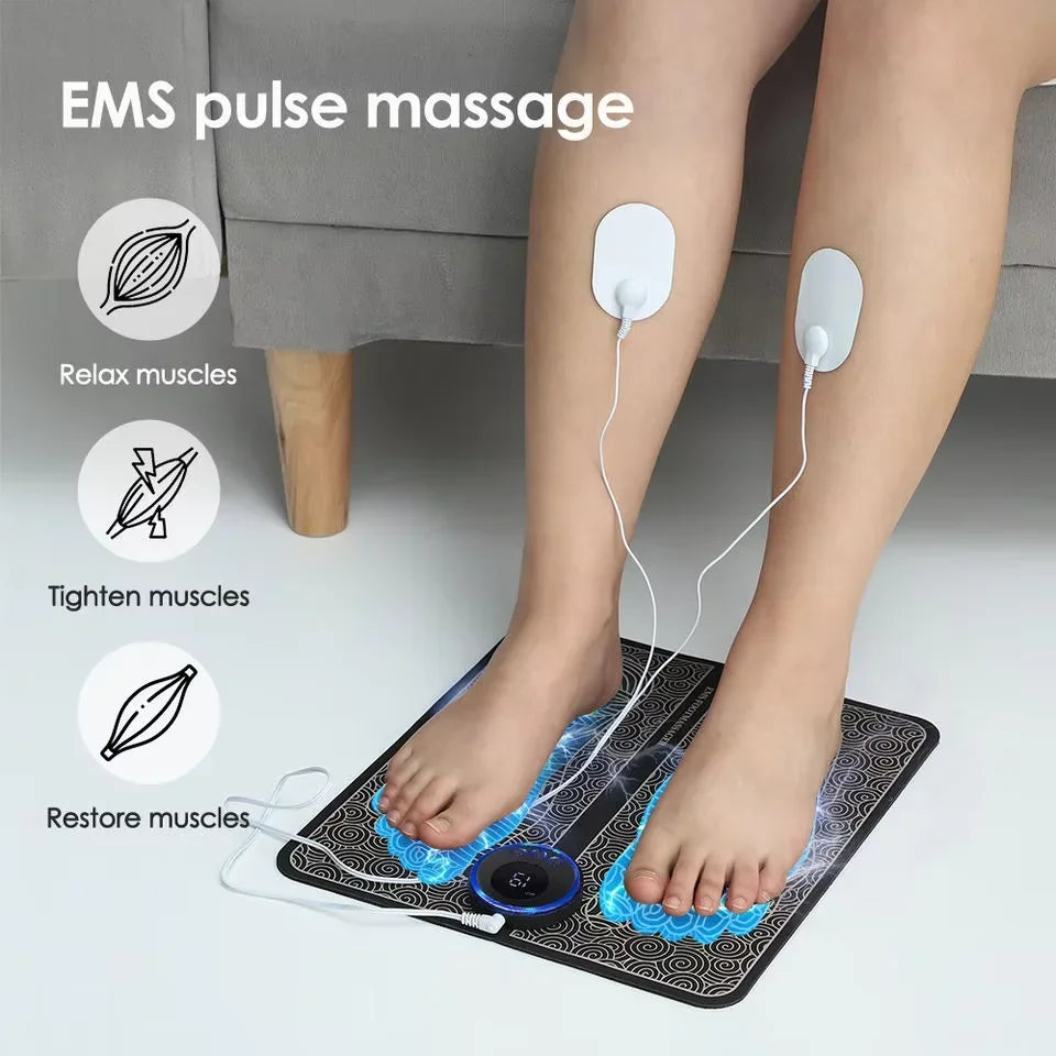 NeuroPulse™ EMS Foot Massager Mat — 6 Modes, 9 Intensities, Wireless Remote