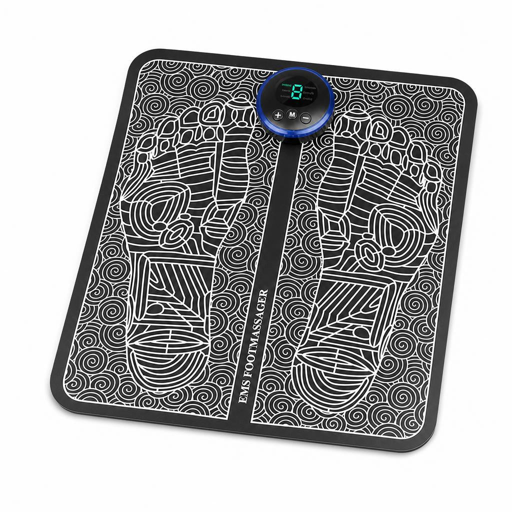NeuroPulse EMS foot massager mat seen from above on a white background