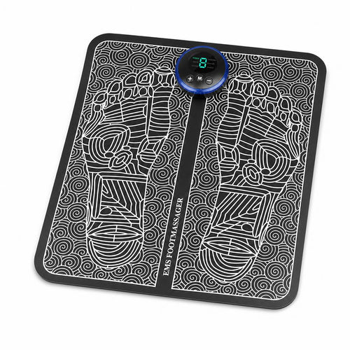 NeuroPulse EMS foot massager mat seen from above on a white background